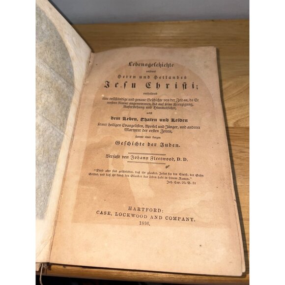 The Life of Our Lord and Savior Jesus Christ Rev. John Fleetwood 1866 German - Picture 12 of 16